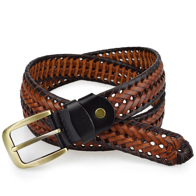 Heritage Woven Leather Belt