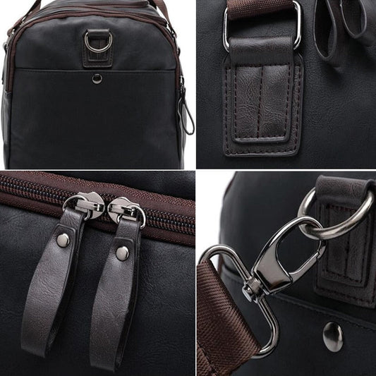 Voyager Leather Weekender Bag