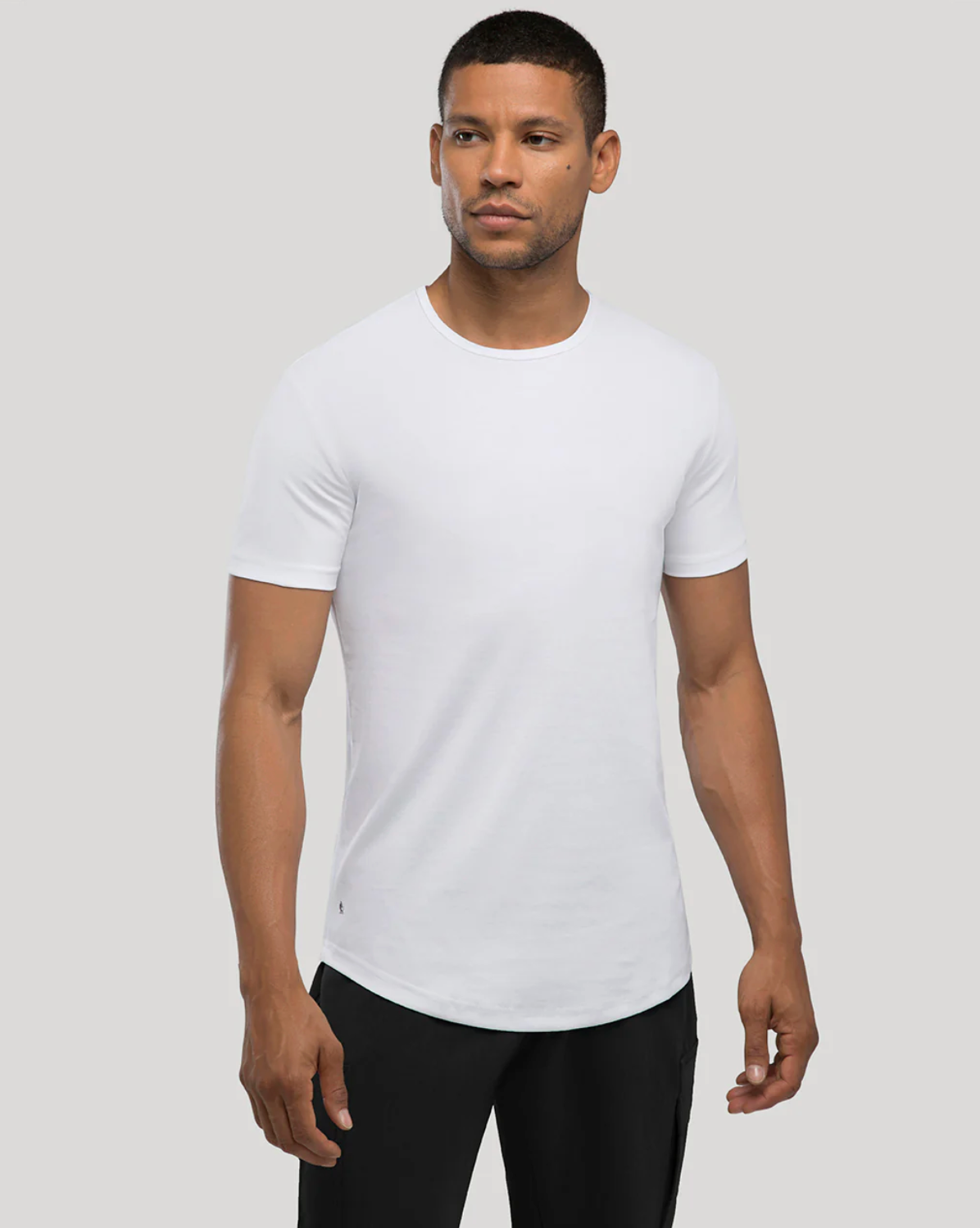 All White Crew Curve-Hem 6-Pack