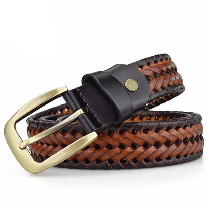 Heritage Woven Leather Belt