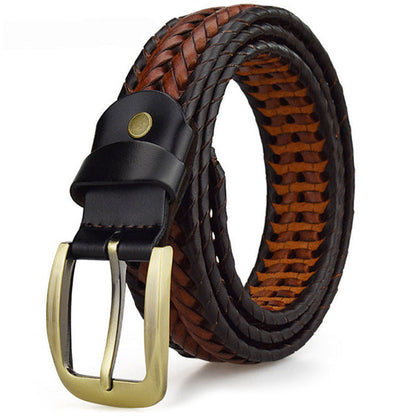 Heritage Woven Leather Belt
