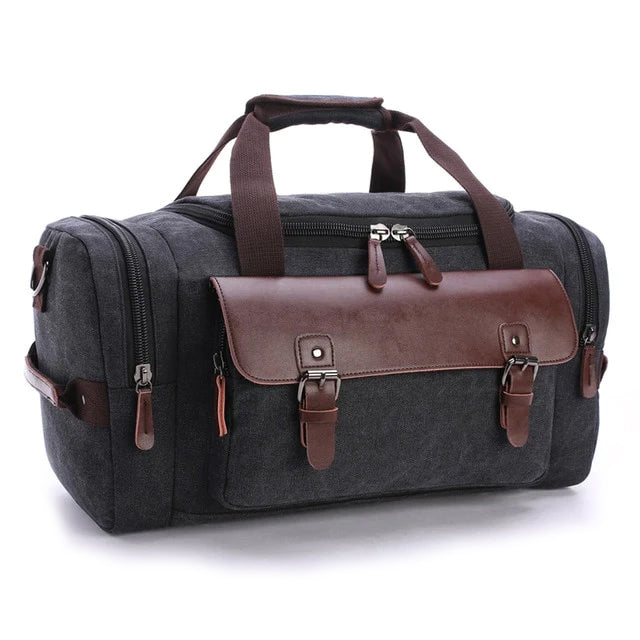 Voyager Leather Weekender Bag