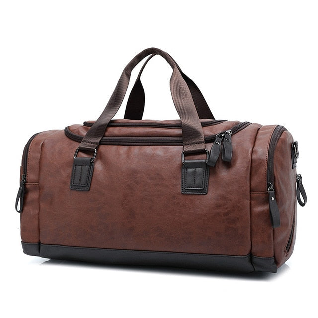 Voyager Leather Weekender Bag